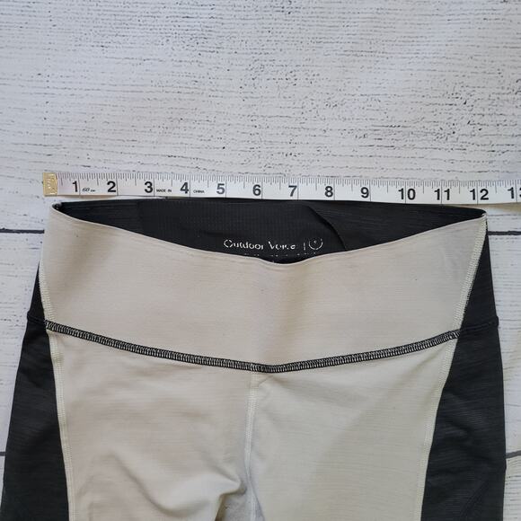 Outdoor Voices Size S	Techsweat 7/8 Zoom Leggings Black Cream Gym Workout - Picture 8 of 8